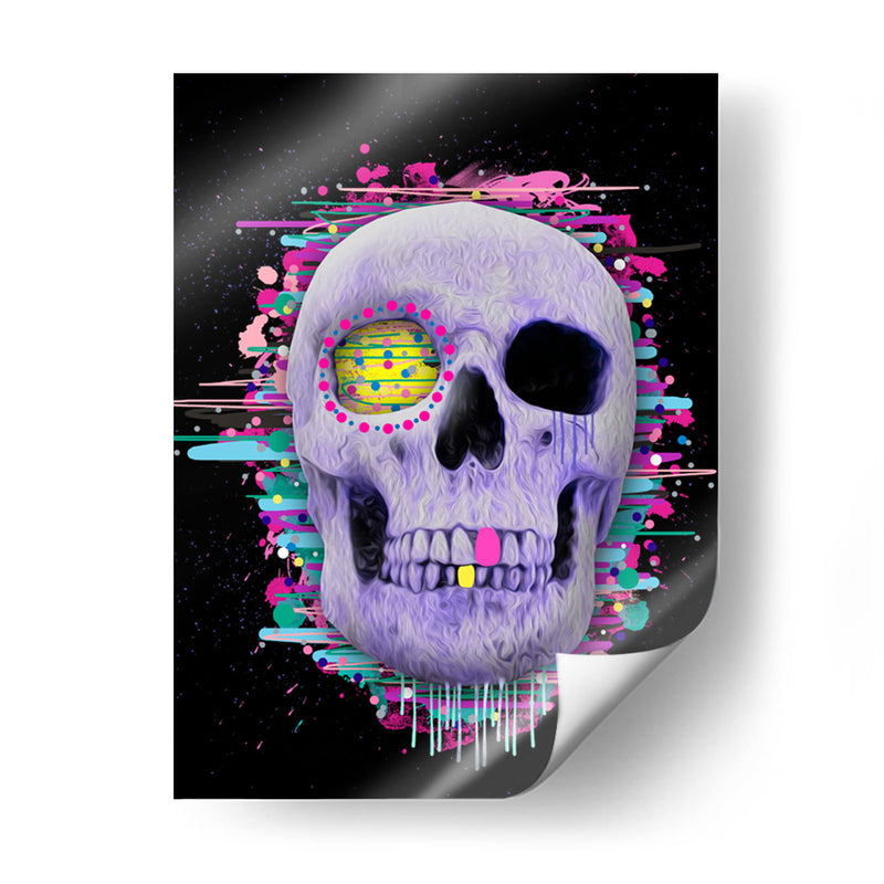 Calavera colorida - Lofty&Me | Cuadro decorativo de Canvas Lab