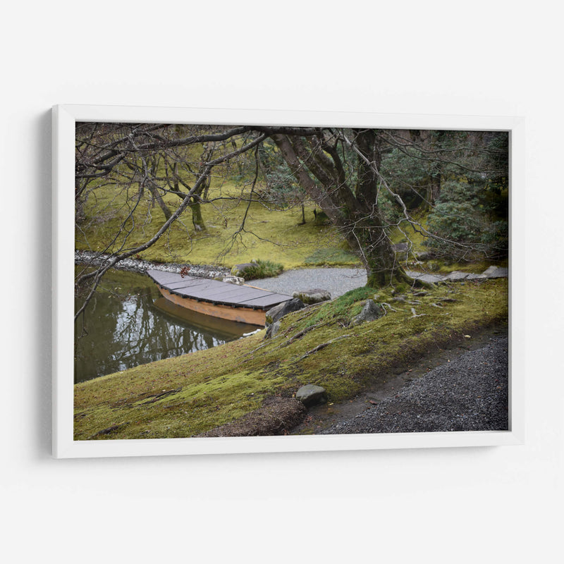 Un Bote en el Lago, Kioto, Japón - Luis Velasco | Cuadro decorativo de Canvas Lab