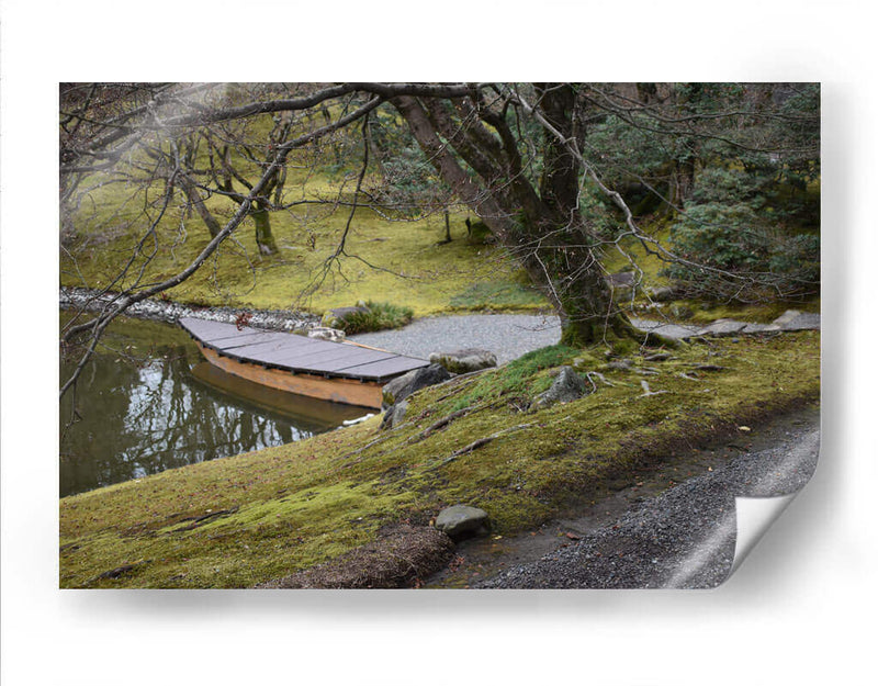 Un Bote en el Lago, Kioto, Japón - Luis Velasco | Cuadro decorativo de Canvas Lab