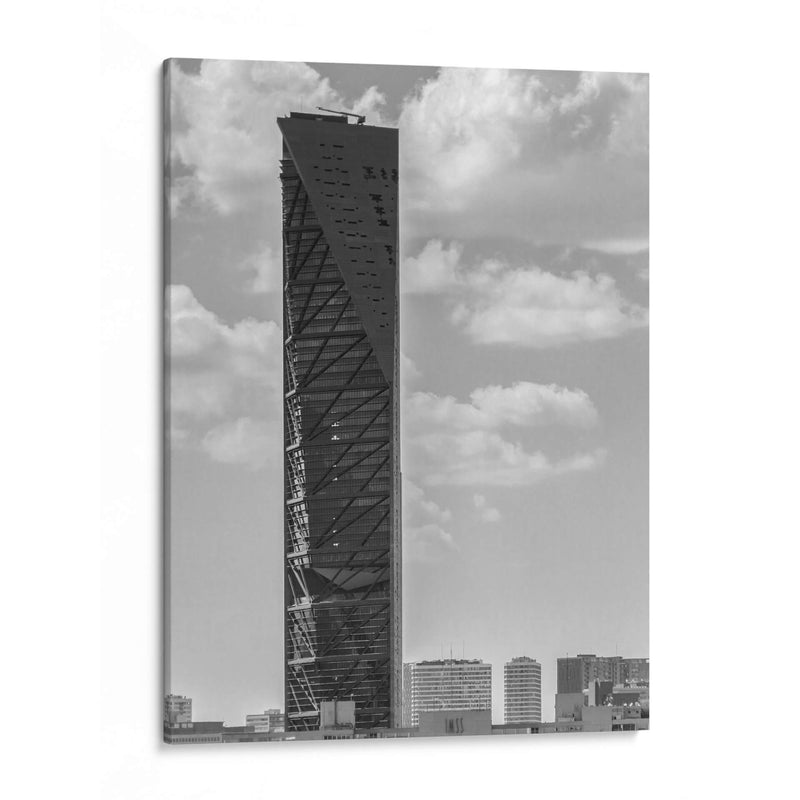 Torre Reforma I, Blanco y Negro - Bernardo Miranda | Cuadro decorativo de Canvas Lab