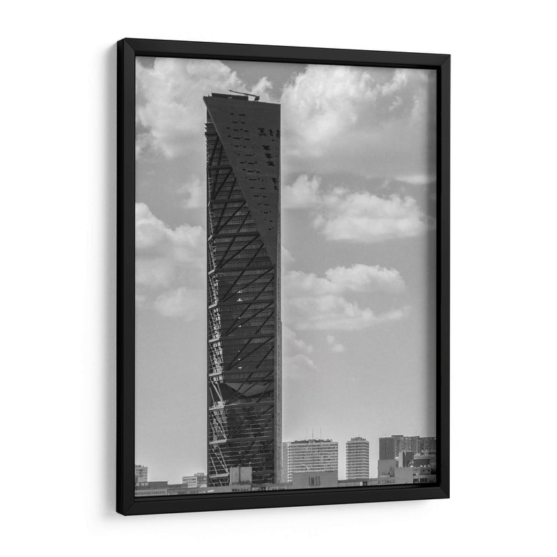 Torre Reforma I, Blanco y Negro - Bernardo Miranda | Cuadro decorativo de Canvas Lab
