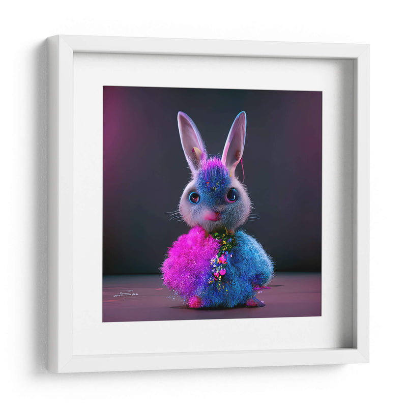 BUNNY WITH PINK FLOWERS - MICHEL ARCIGA LIFESTYLE PHOTOGRAPHY | Cuadro decorativo de Canvas Lab