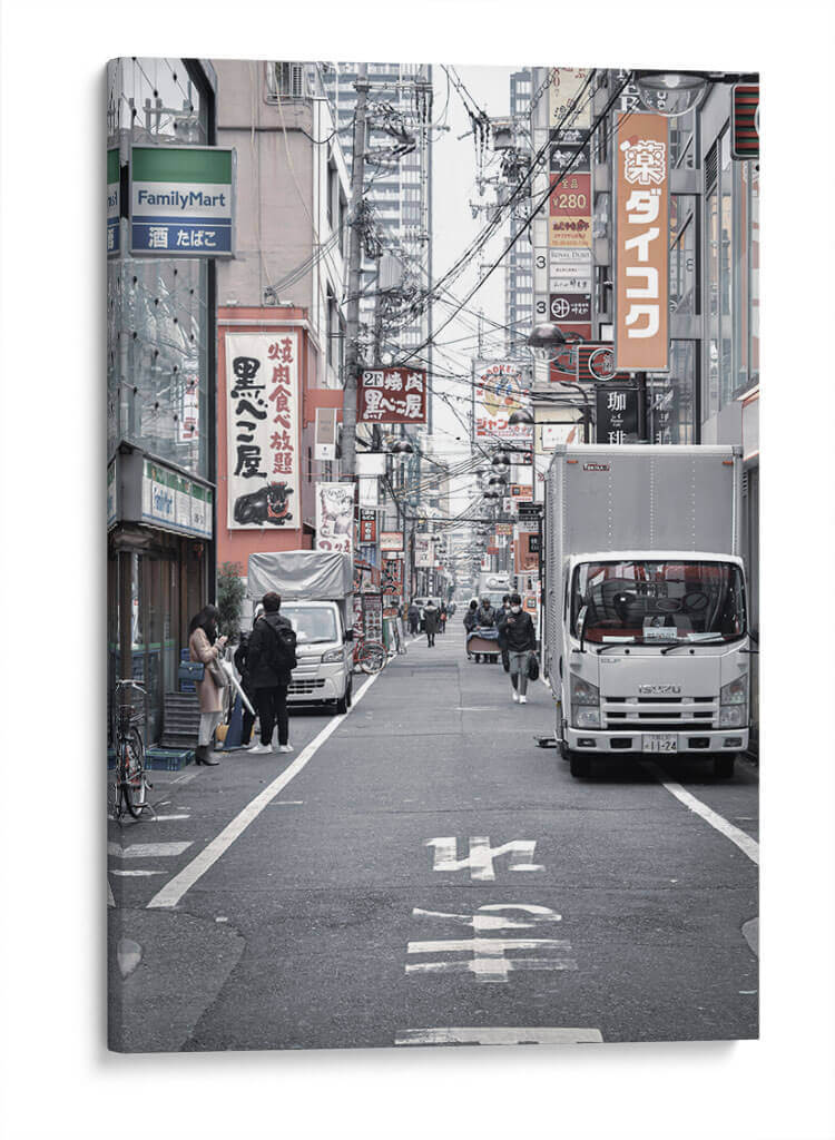 Calle en Japón - Luis Velasco | Cuadro decorativo de Canvas Lab