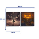 Templos de espíritu y fuego - Set de 2 - Cuadro decorativo | Canvas Lab