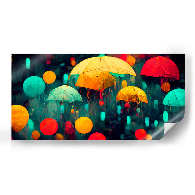 Lluvia de colores - sAIvador | Cuadro decorativo de Canvas Lab