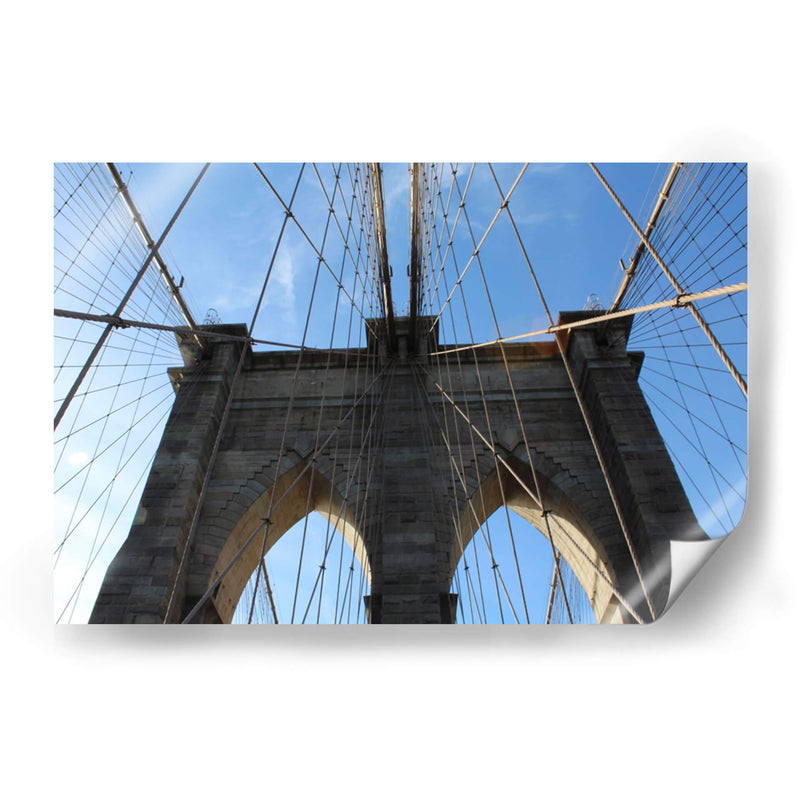 Torre del Puente Brooklyn - Carlos Franken | Cuadro decorativo de Canvas Lab