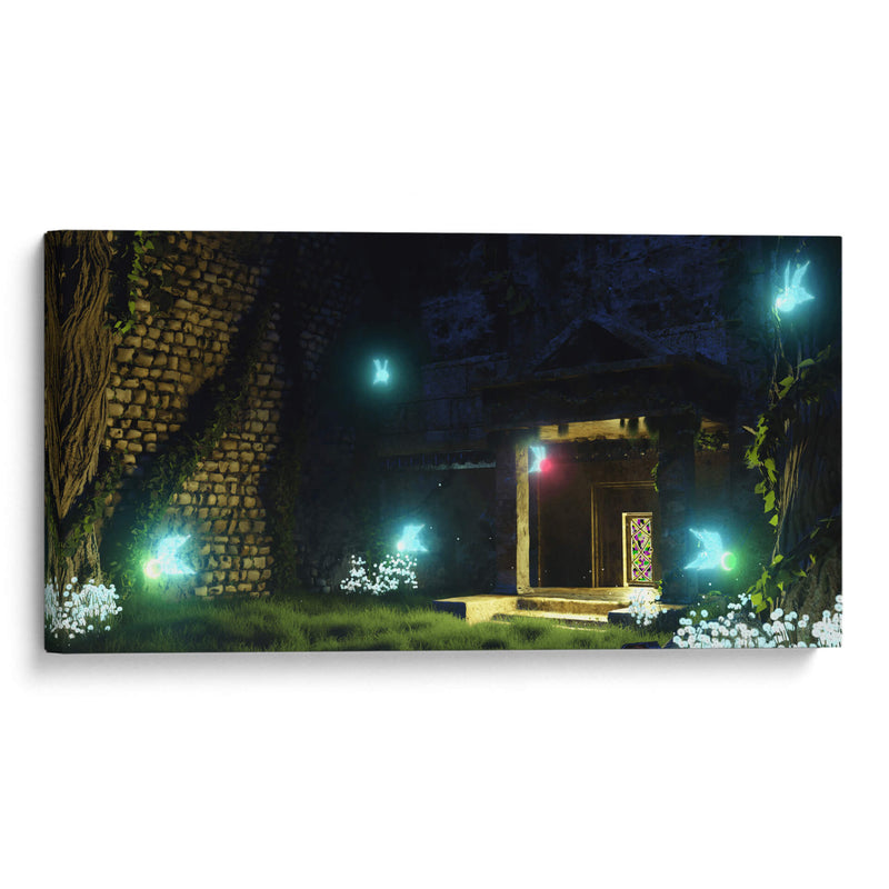 Templo del Bosque Remaster 3D - Ctrl_Z3T4 | Cuadro decorativo de Canvas Lab