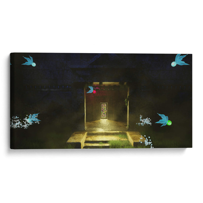 Templo del Bosque Entrada Remaster 3D - Ctrl_Z3T4 | Cuadro decorativo de Canvas Lab