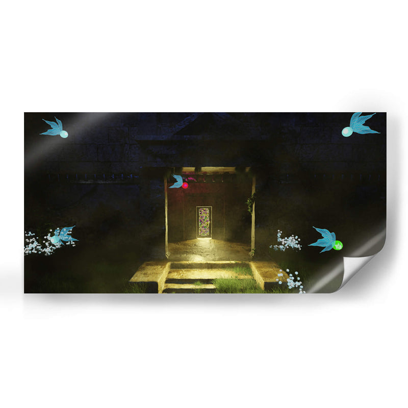 Templo del Bosque Entrada Remaster 3D - Ctrl_Z3T4 | Cuadro decorativo de Canvas Lab