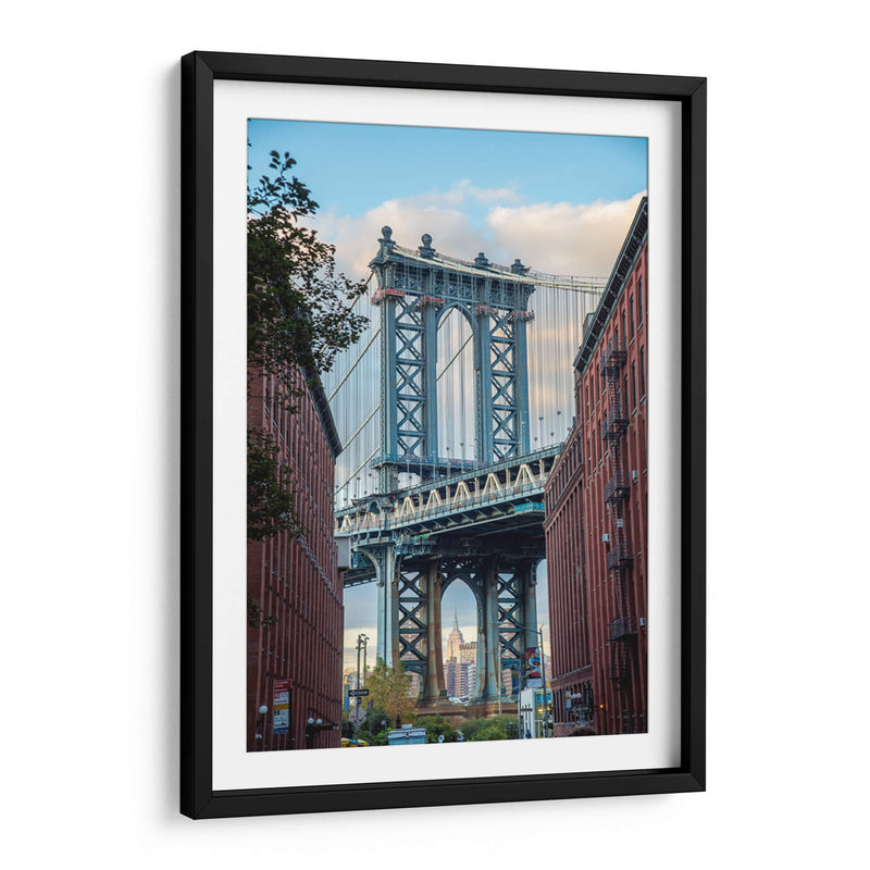 Empire State through Manhattan Bridge - RobertoBolaños | Cuadro decorativo de Canvas Lab