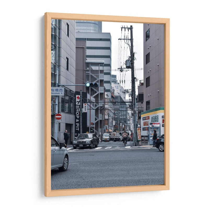 Calles de Osaka, Japón - Luis Velasco | Cuadro decorativo de Canvas Lab