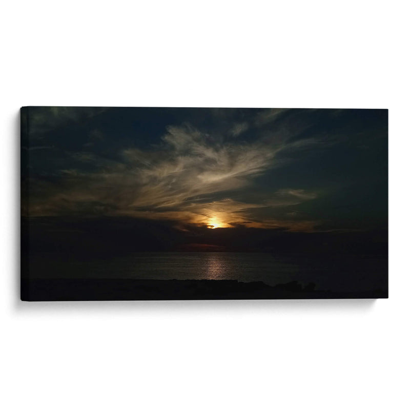 Amanecer en playas de La Paz - Salvador Gallardo | Cuadro decorativo de Canvas Lab