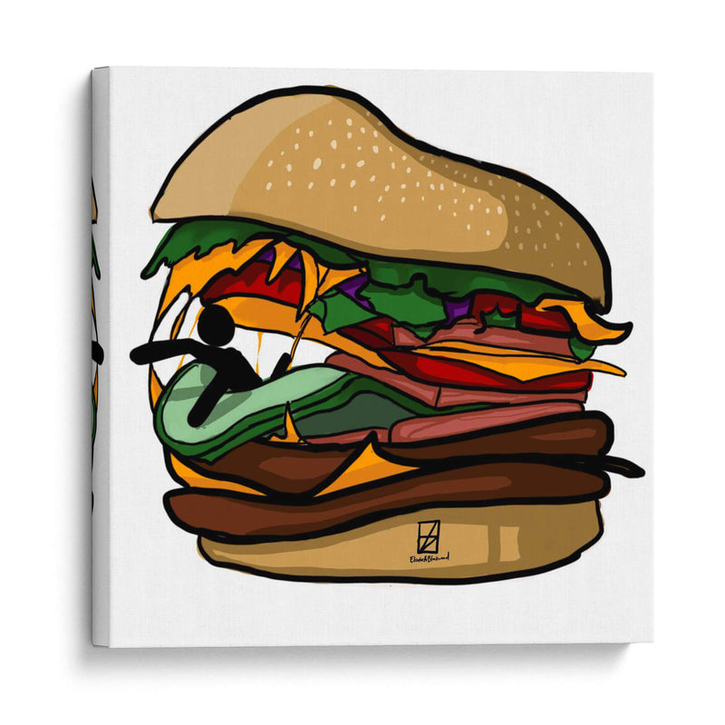 Comer o ser comido - Erz Blackwood | Cuadro decorativo de Canvas Lab
