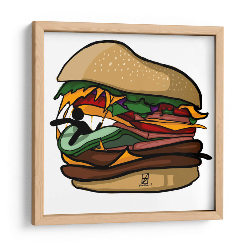 Comer o ser comido - Erz Blackwood | Cuadro decorativo de Canvas Lab