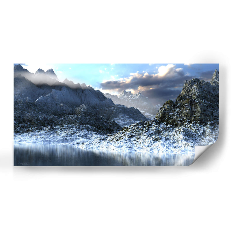 Montañas nevadas - Caperh | Cuadro decorativo de Canvas Lab