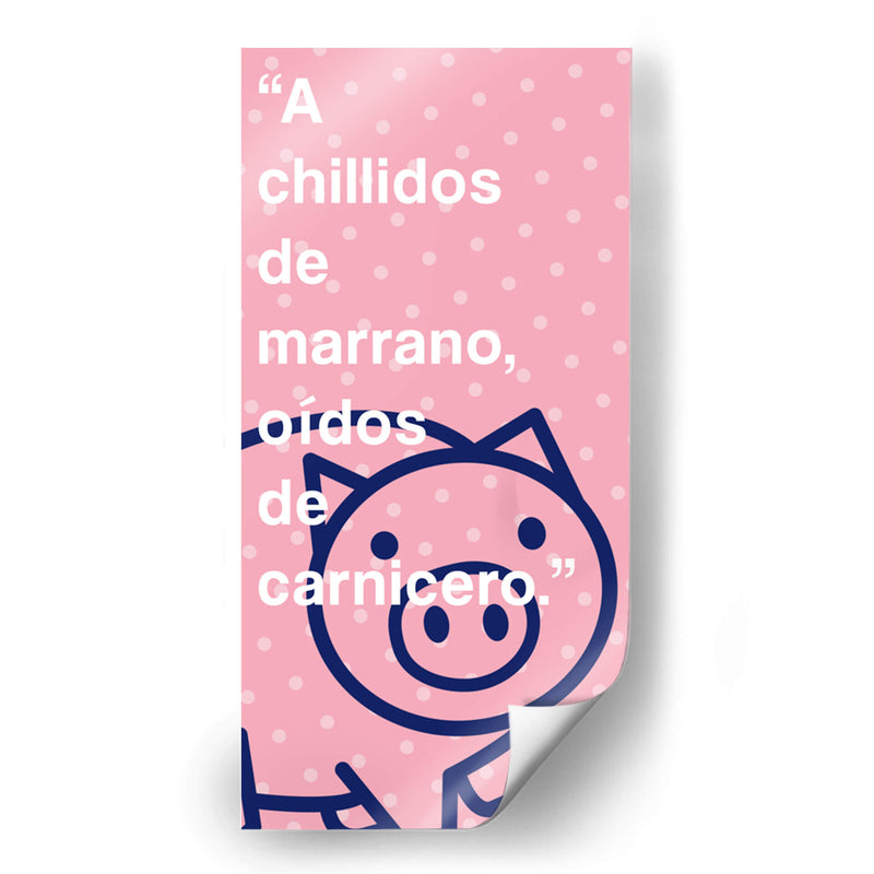 A chillidos de marrano 001 - Jorge Méndez | Cuadro decorativo de Canvas Lab