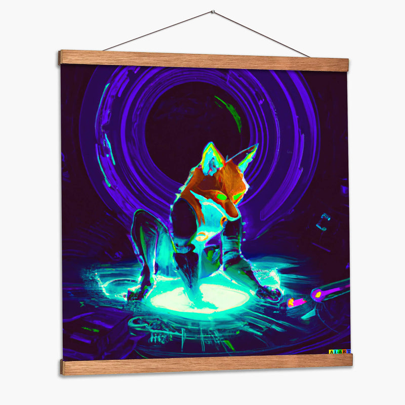 The Cyber Fox 8 - AI-ART | Cuadro decorativo de Canvas Lab