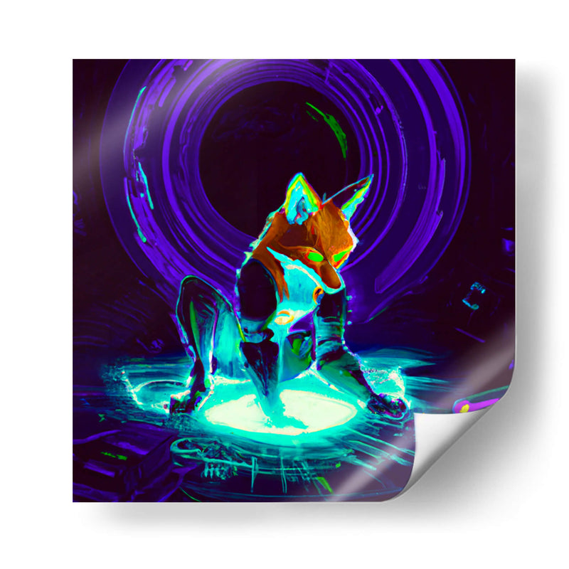 The Cyber Fox 8 - AI-ART | Cuadro decorativo de Canvas Lab