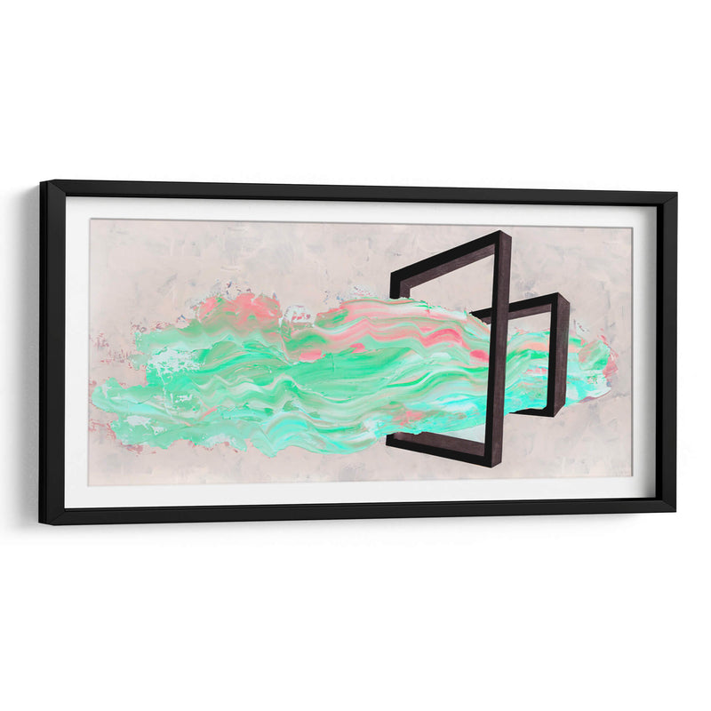 Verde y rosa - Nayeli Cabrera | Cuadro decorativo de Canvas Lab