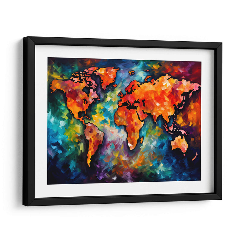 Mapa del Mundo - LA Style | Cuadro decorativo de Canvas Lab