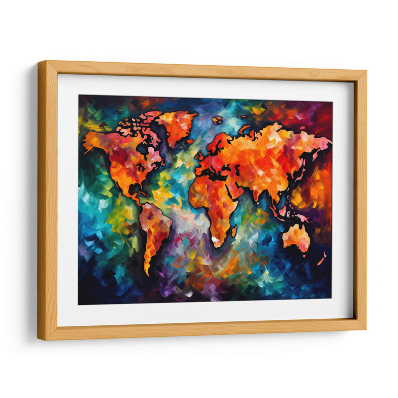 Mapa del Mundo - LA Style | Cuadro decorativo de Canvas Lab