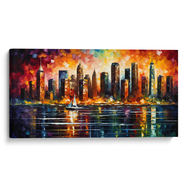 New York Skyline - LA Style | Cuadro decorativo de Canvas Lab