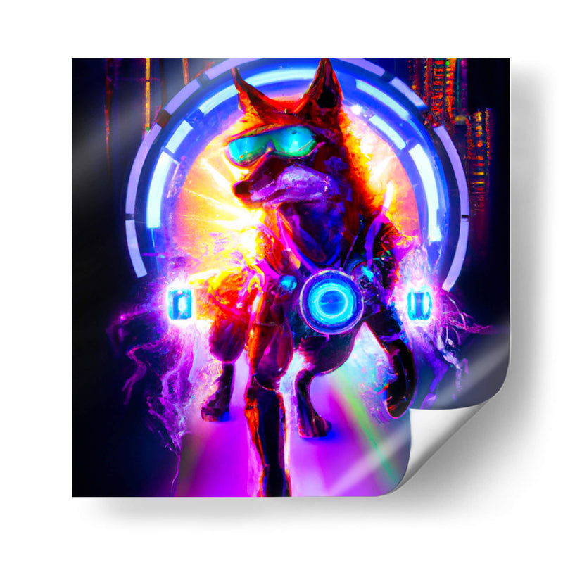 The Cyber Fox Quantum Travel - AI-ART | Cuadro decorativo de Canvas Lab