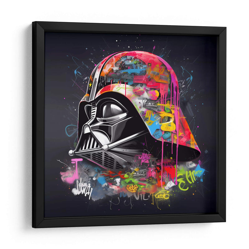Neon Graffiti Vader - Dominico Zafri | Cuadro decorativo de Canvas Lab