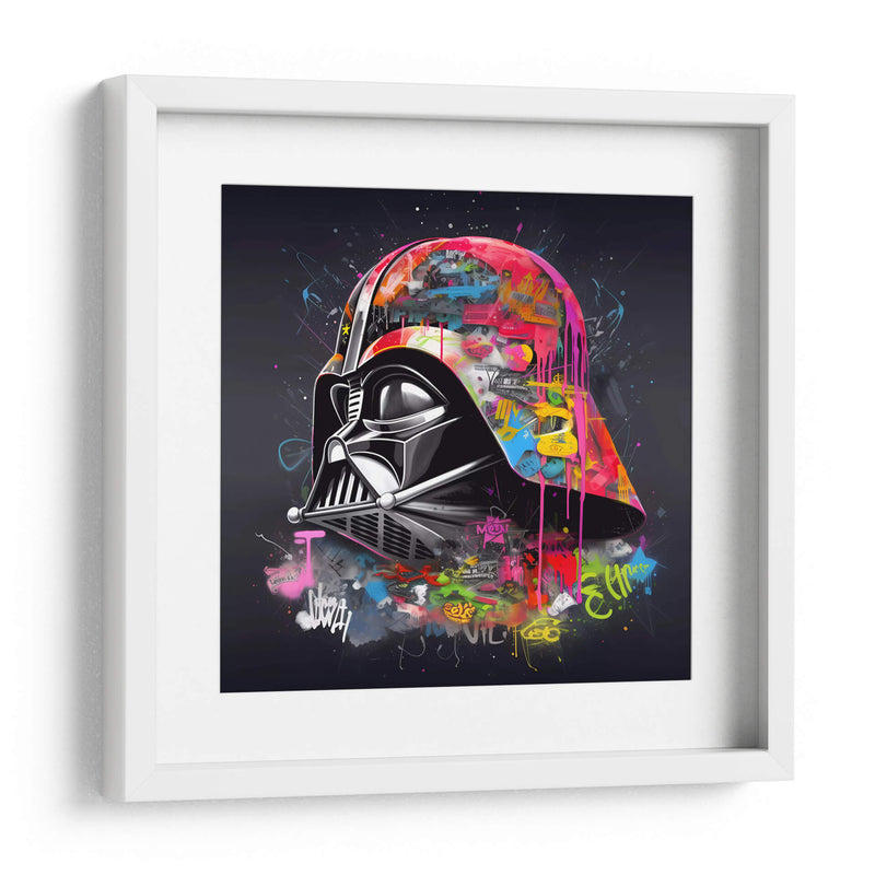 Neon Graffiti Vader - Dominico Zafri | Cuadro decorativo de Canvas Lab
