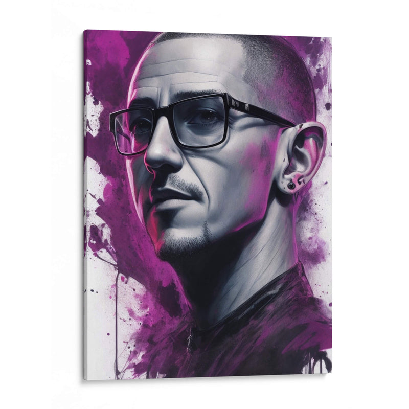 Chester Bennington Splash - Vicky Hanggara | Cuadro decorativo de Canvas Lab