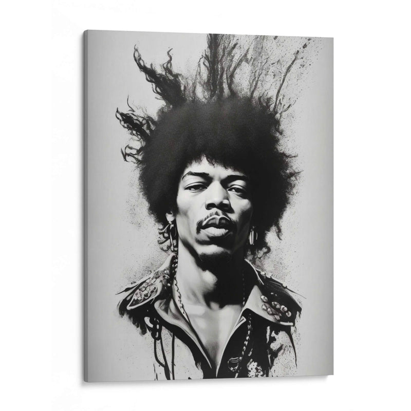 Jimi Black Splash - Vicky Hanggara | Cuadro decorativo de Canvas Lab