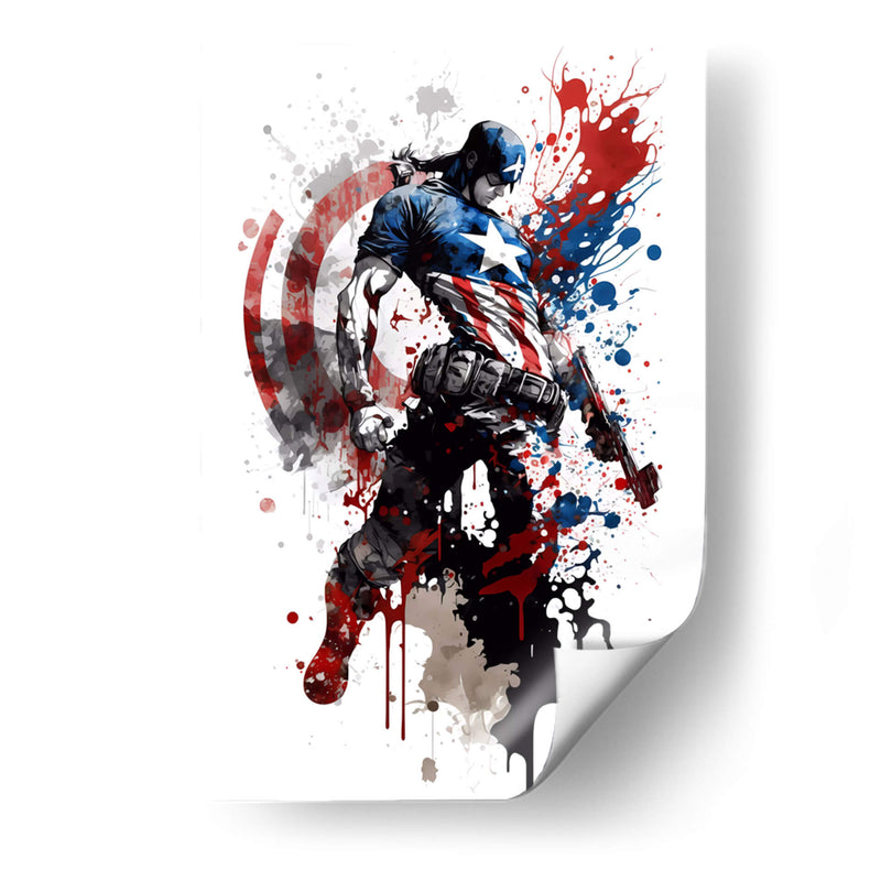 Capitan America - Anna TP | Cuadro decorativo de Canvas Lab