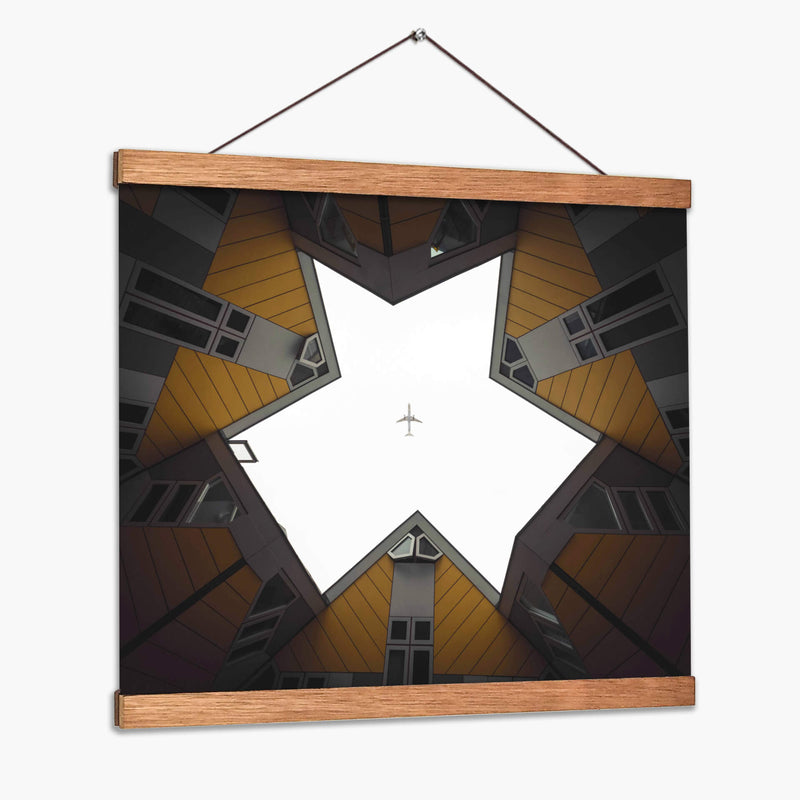 Vuelo geométrico | Cuadro decorativo de Canvas Lab