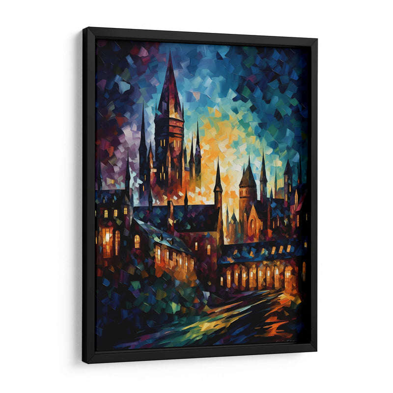 Hogwarts a color - LA Style | Cuadro decorativo de Canvas Lab