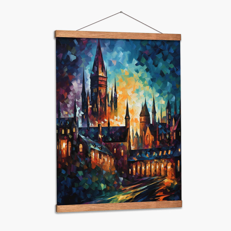 Hogwarts a color - LA Style | Cuadro decorativo de Canvas Lab