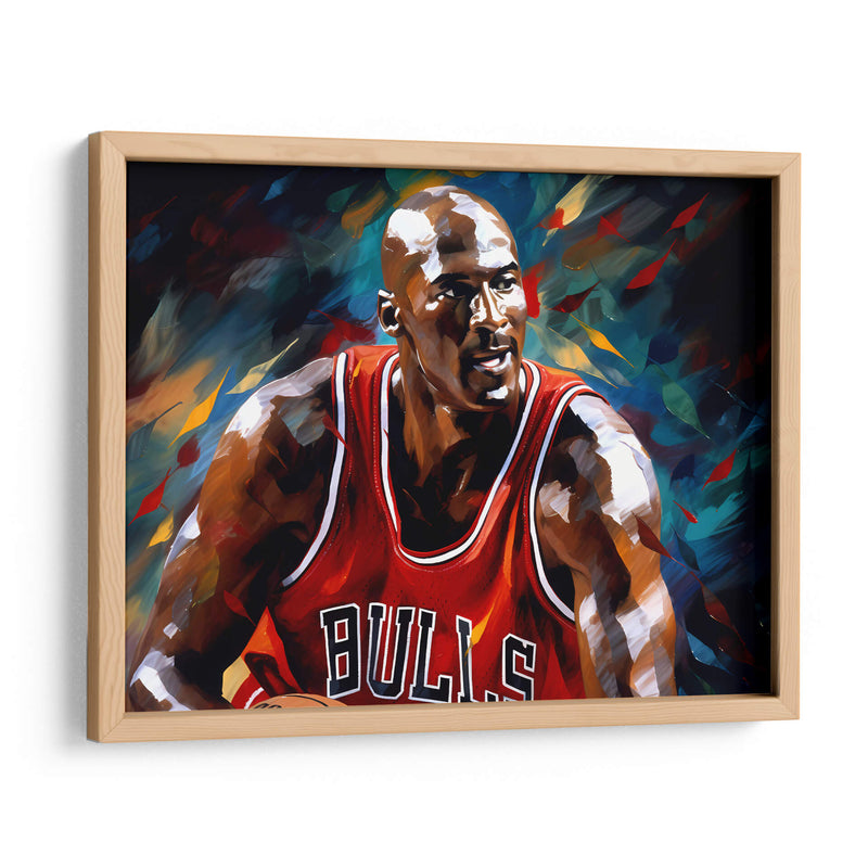 Cuadro Enmarcado - Poster Michael Jordan - Basquetbol