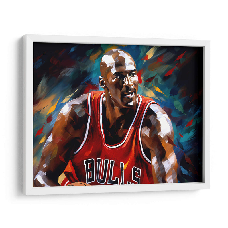 Michael Jordan Trabajando - LA Style | Cuadro decorativo de Canvas Lab