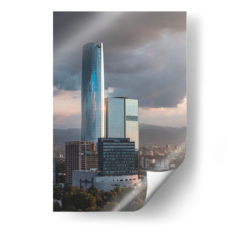 Reflejos del sol en la torre - Ulises Páez | Cuadro decorativo de Canvas Lab