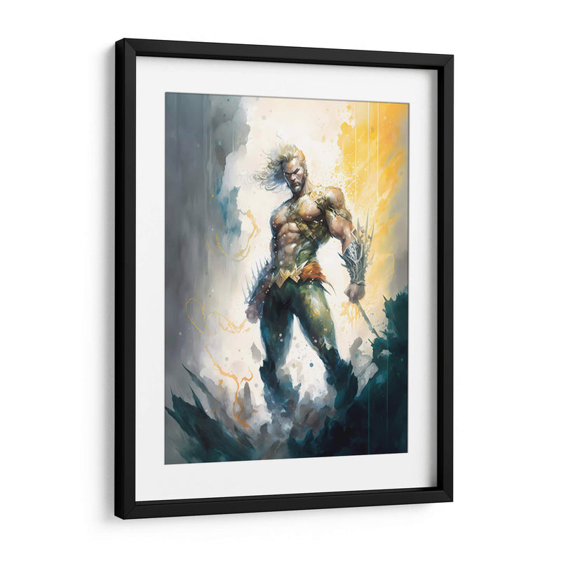 Aquaman - Impressionist Hero | Cuadro decorativo de Canvas Lab