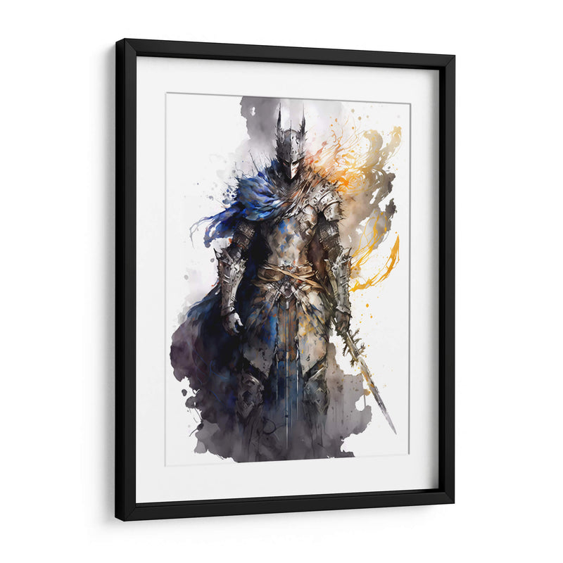 Dark Souls Undead - Impressionist Hero | Cuadro decorativo de Canvas Lab