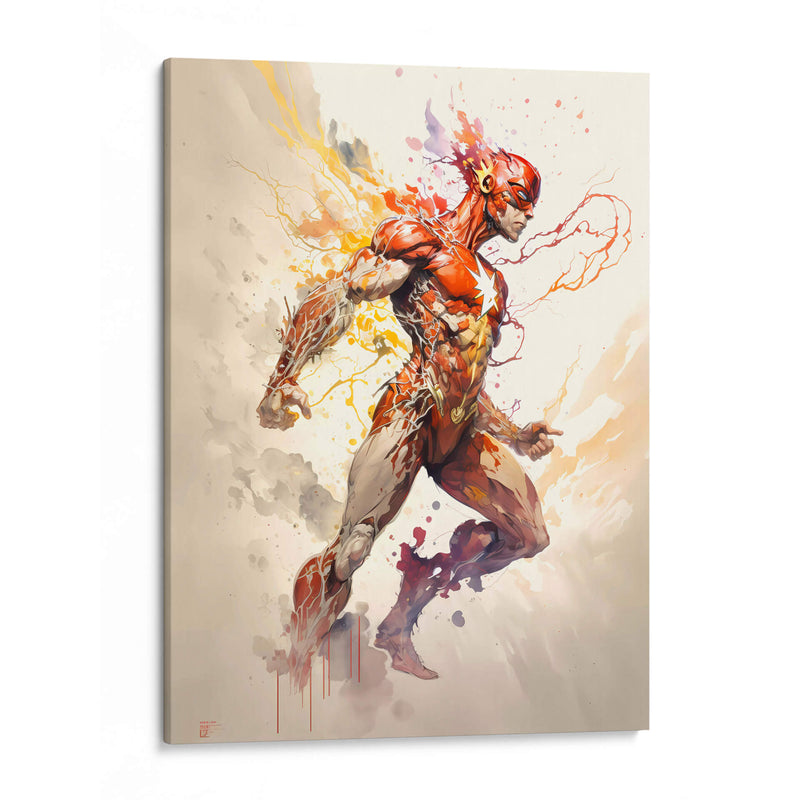 Flash - Impressionist Hero | Cuadro decorativo de Canvas Lab