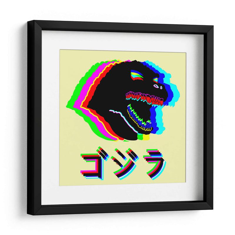 Godzilla Glitch - Roge I. Luis | Cuadro decorativo de Canvas Lab