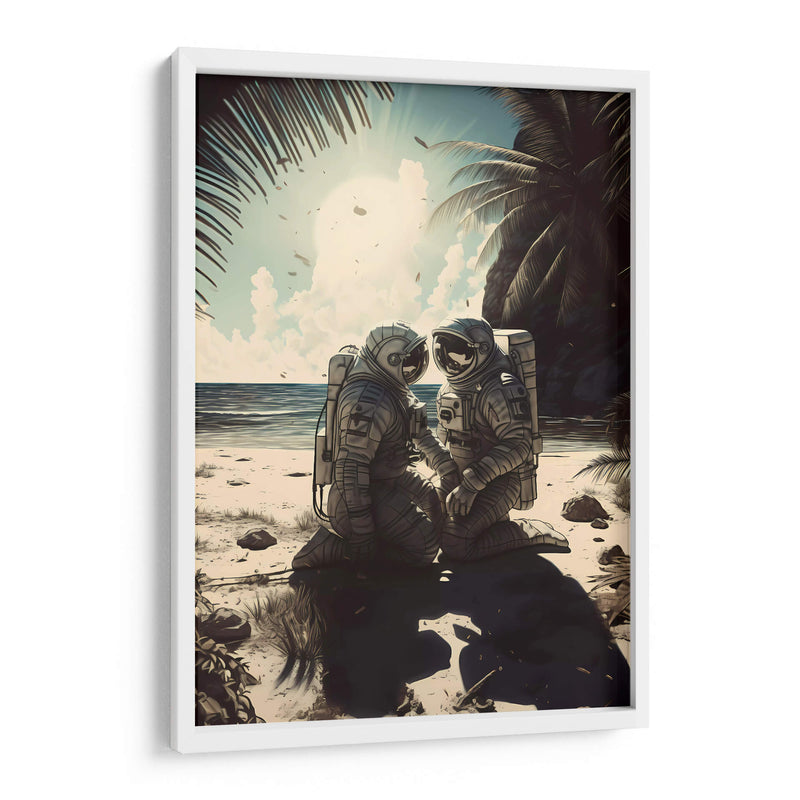 Juntos en la Playa - Erick Palencia | Cuadro decorativo de Canvas Lab