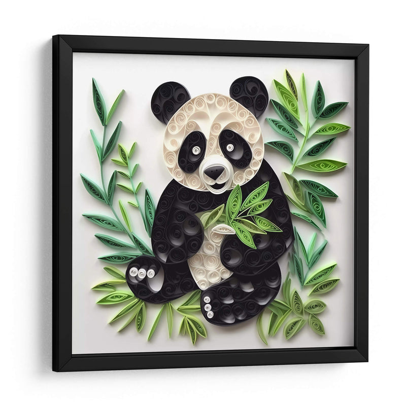 Panda merendando - Mafer Villarreal | Cuadro decorativo de Canvas Lab
