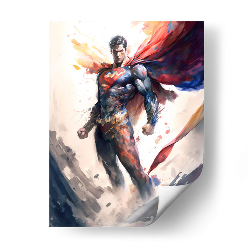 Superman - Impressionist Hero | Cuadro decorativo de Canvas Lab