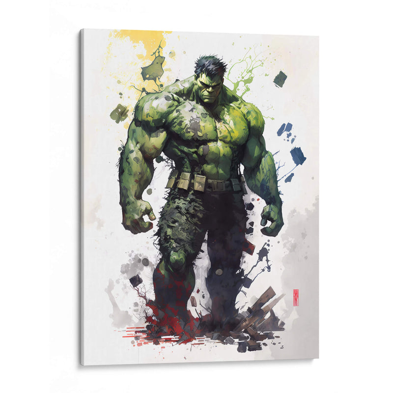Hulk - Impressionist Hero | Cuadro decorativo de Canvas Lab