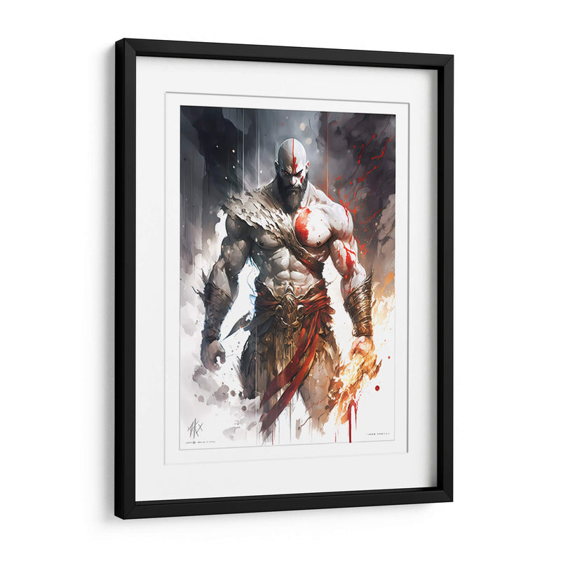 Kratos - Impressionist Hero | Cuadro decorativo de Canvas Lab