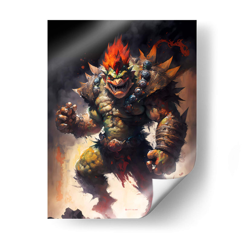 Bowser - Impressionist Hero | Cuadro decorativo de Canvas Lab