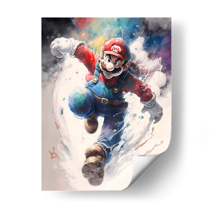 Mario - Impressionist Hero | Cuadro decorativo de Canvas Lab