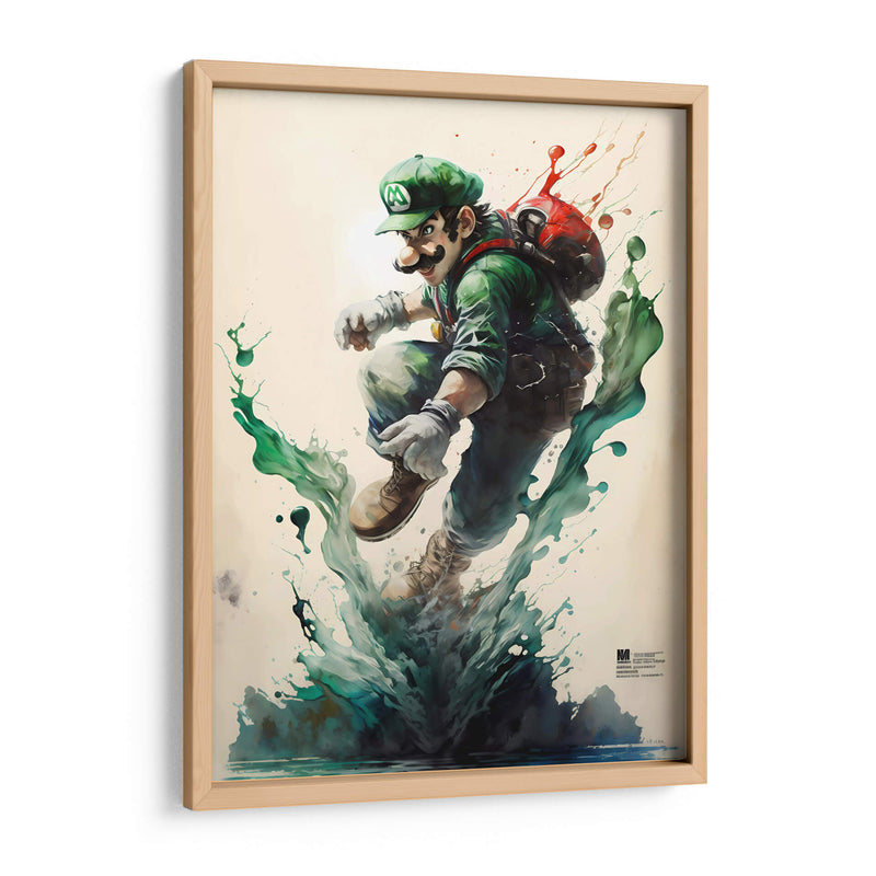 Luigi - Impressionist Hero | Cuadro decorativo de Canvas Lab